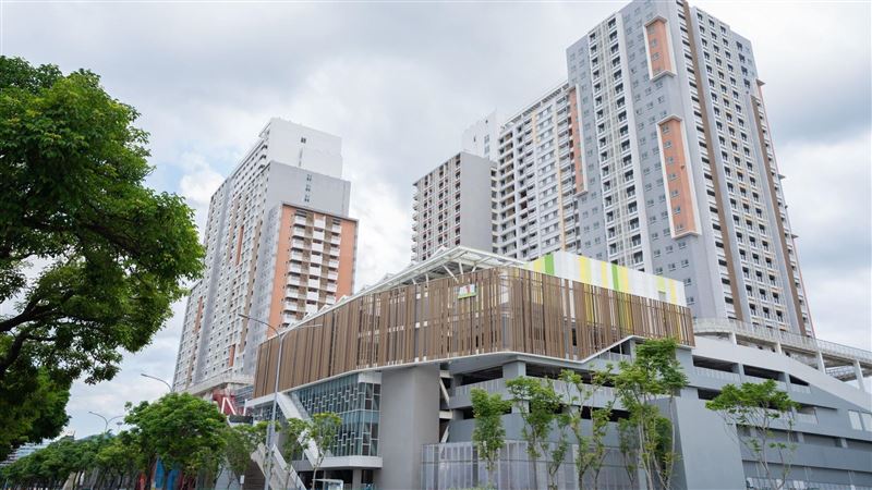 台北市「興隆社會住宅E區」開放申請，共釋出247戶，租金最便宜約1.15萬起。（圖／台北市都發局提供）