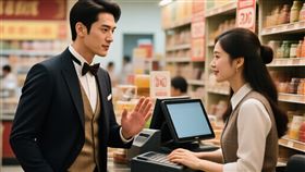 台中一名男子愛慕賣場女收銀員，遭拒後仍持續騷擾被告。（示意圖／AI生成照）