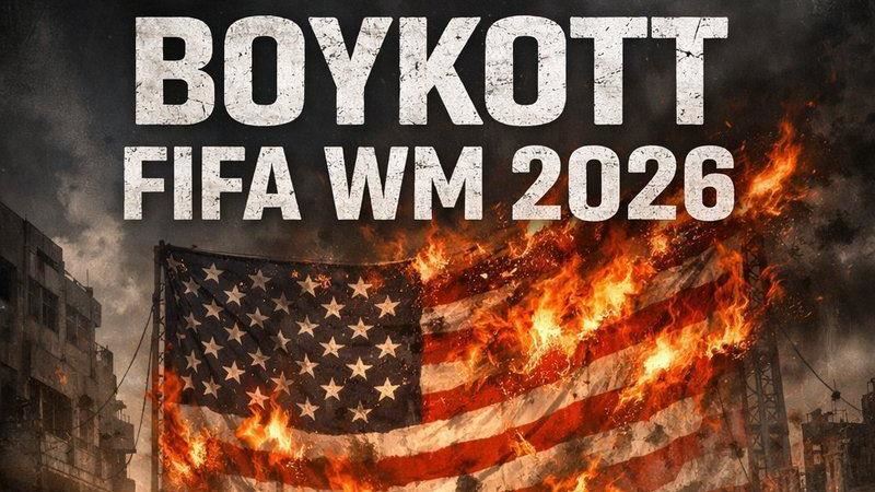匿名者(Anonymous)的德國組織張貼杯葛美國世界盃的AI生成海報。（圖／翻攝自X平台 @Anonymous00708）