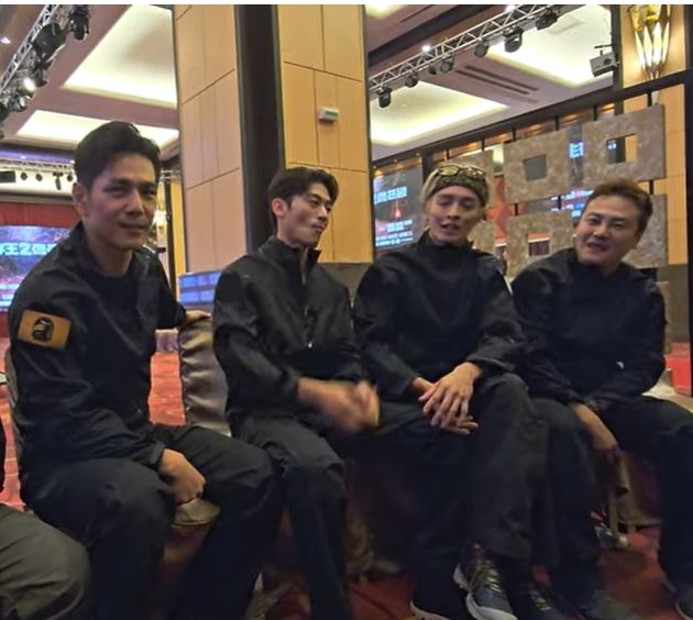 祖雄（左起）、徐愷、曹佑寧跟綠茶受訪。（圖／記者蔡維歆攝影）