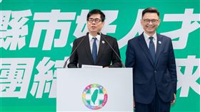 民進黨提名賴瑞隆參選2026高雄市長，現任市長陳其邁出席推薦（圖／記者劉秀敏攝影）