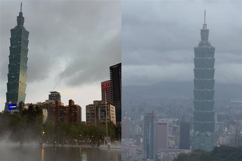 艾力克斯．霍諾德休息日到不同地方看看台北101的樣貌。(圖／翻攝自艾力克斯．霍諾德IG)