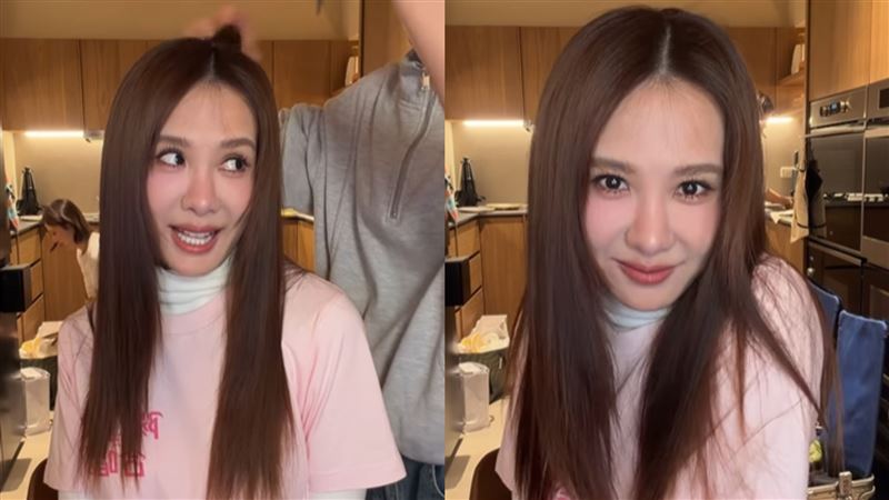 安心亞水汪汪的大眼睛配上搞笑影片,畫面非常有趣。(圖/翻攝自安心亞IG)