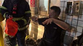 基隆,詹能傑,火警,搜救（圖／翻攝畫面）