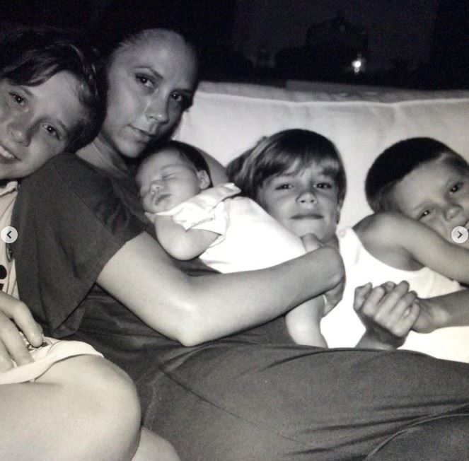 昔日家庭和樂已不復存在。（圖／翻攝自貝克漢IG）