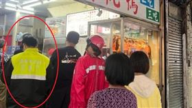 基隆,火警,仁愛分隊,詹能傑,山陀兒颱風,穿制服買便當,網友公審。（圖／翻攝畫面）