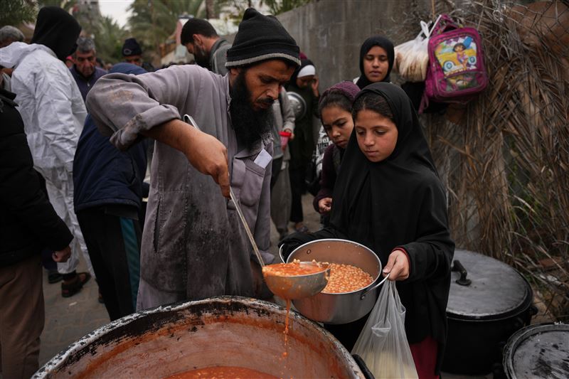 以色列持續封鎖加薩地區，阻止救援物資進入，加薩地區的人道危機持續惡化。（圖／美聯社／達志影像）