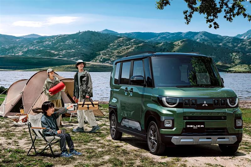 Delica Mini Active Camper離地高度增加約2.5公分，再搭配四輪驅動系統與全地形輪胎。（圖／翻攝Mitsubishi網站）