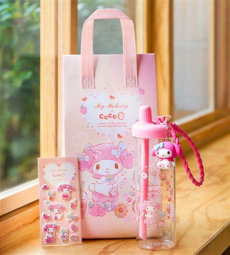 CoCo都可與三麗鷗超級甜心-美樂蒂夢幻聯名。（圖／品牌業者提供）