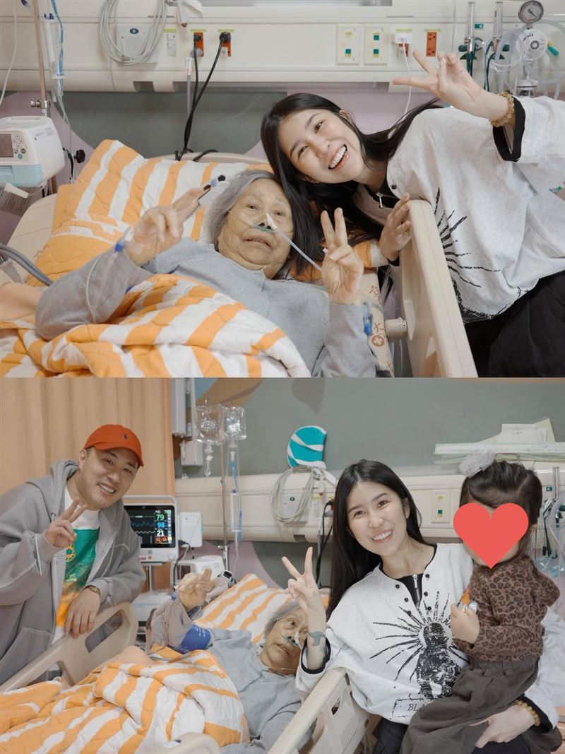 柔柔慟別奶奶。(圖/翻攝自柔柔IG)