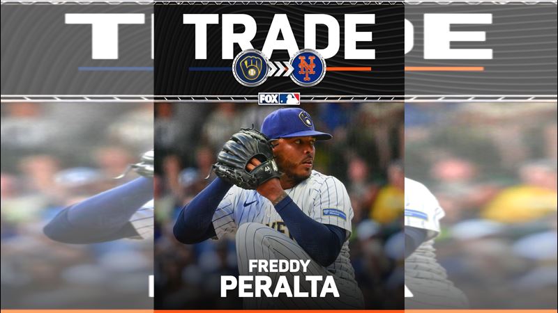 釀酒人把王牌投手培若塔（Freddy Peralta）交易給大都會。（圖／翻攝自FOX Sports: MLB推特）