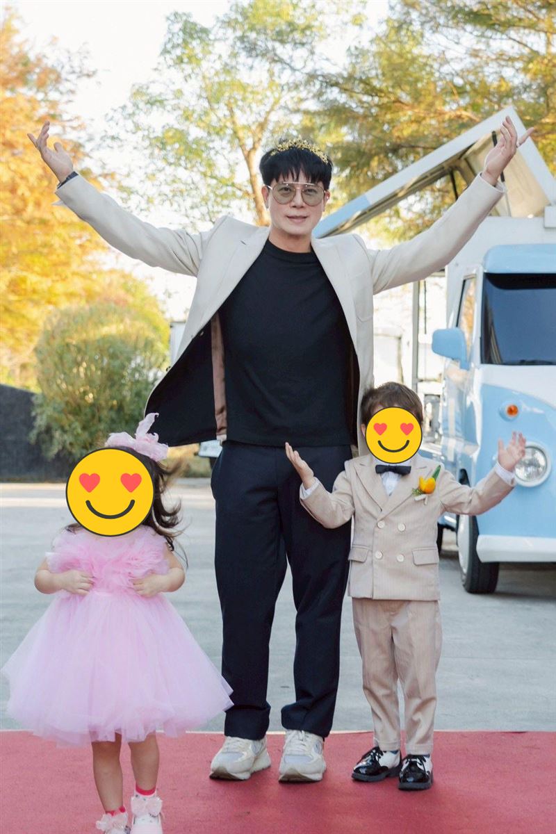 本土經紀人倪良瑋育有一雙兒女。（圖／源鑛娛樂提供）