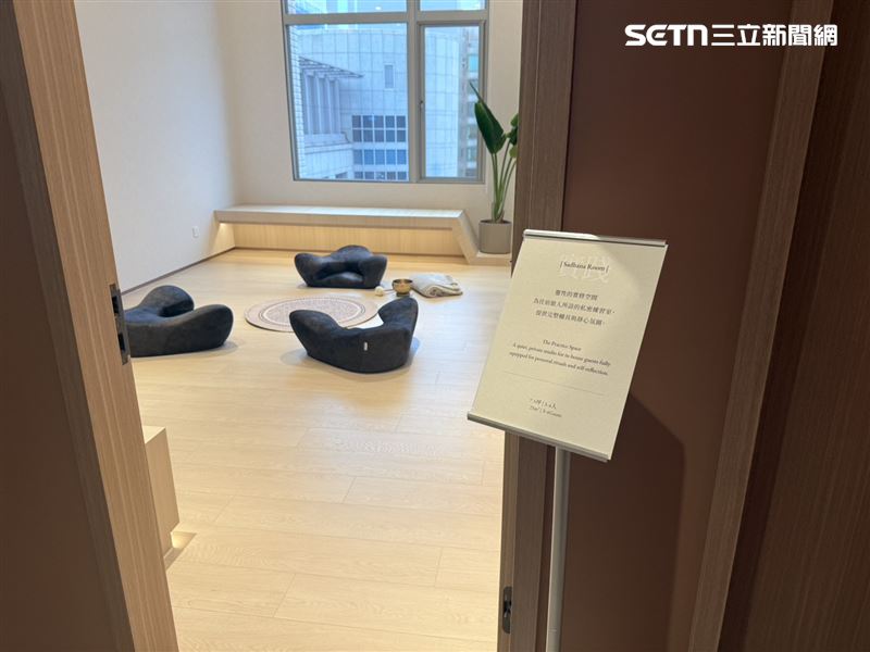 六樓Avata冥想靜坐瑜珈空間。（圖／記者李育道攝影）