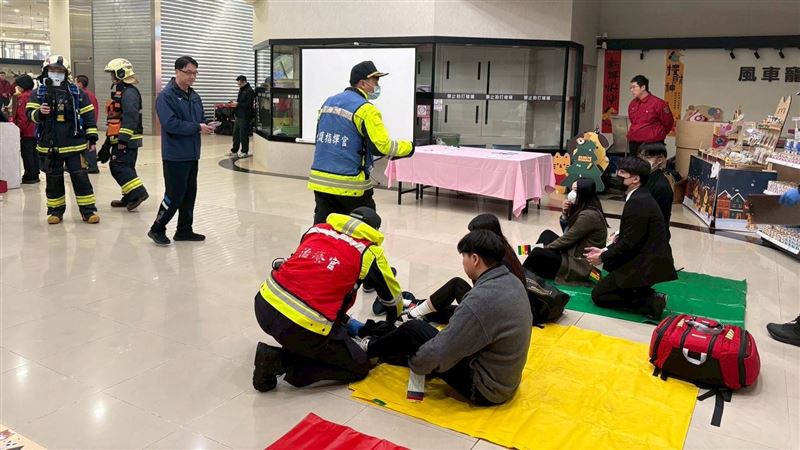 大量傷病患演練過程。（圖／翻攝畫面）