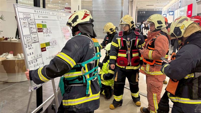 大隊幕僚應變演練過程。（圖／翻攝畫面）