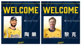 中信兄弟簽下陶樂、黎克2位新洋投。（圖／中信兄弟球團提供） 