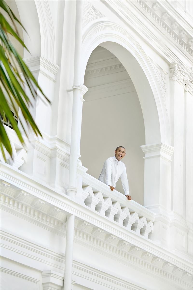 江振誠主廚（Andr&eacute; Chiang）於新加坡萊佛士酒店打造餐廳 1887 by Andr&eacute;。（圖／新加坡萊佛士酒店提供）