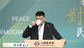 陸委會副主委梁文傑主持例行記者會（圖／翻攝畫面）