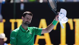 喬科維奇（Novak Djokovic）拿下大滿貫生涯第399勝。（圖／美聯社／達志影像）