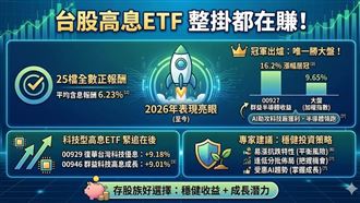 整串都在賺！高息ETF 10檔賺最多名單出爐