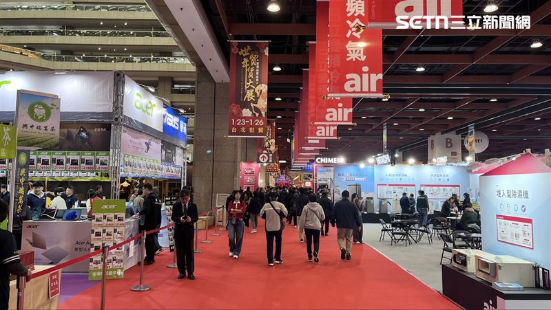 過年前買家電最好時機！電器展連4天在台北世貿登場。(圖／記者賴俊佑攝影）