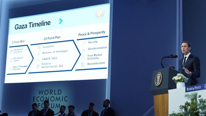 川普女婿庫許納說明著對於加薩接下來的計畫和時程。（圖／翻攝自X平台 @mhdksafa）