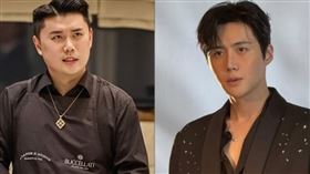 《黑白大廚》權聖晙（左）近期因長相被大量比對韓劇男星金宣虎（右），不僅私訊爆炸，甚至出面親自澄清。（圖／翻攝自權聖晙、金宣虎IG）