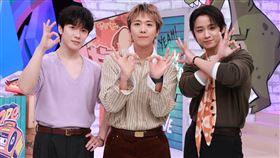 韓團FTISLAND成員崔敏煥、李洪基、李在真。(圖／中天電視提供)