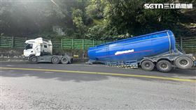 宜蘭,台9線,蘇花公路,聯結車,機械故障,斷頭。（圖／翻攝畫面）