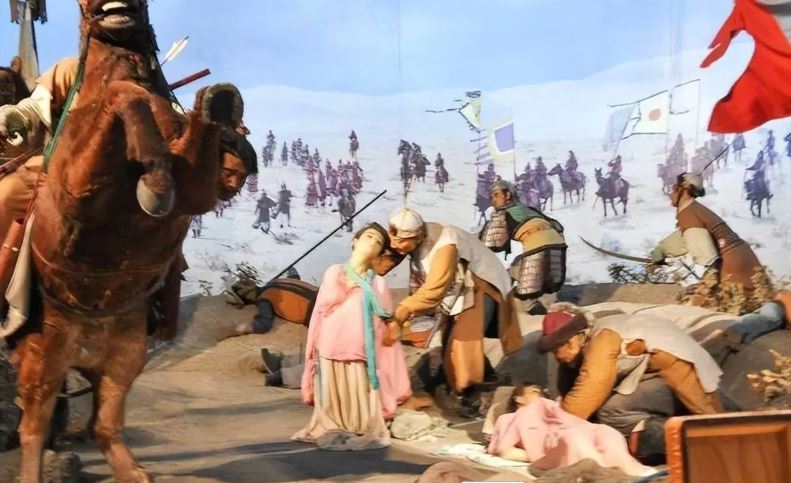 北宋為換取短暫苟安，朝廷下令搜刮開封城，金銀不夠，就以女子抵數，明碼標價送入金營。（影視示意圖／翻攝自百度百科）