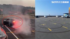 中山大學,野馬,跑車,師生,車主,燒胎,西子灣,停車場（圖／翻攝自Threads @diary_88888）