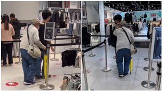 阿公走路不便…店員借肩當拐杖　萬人飆淚