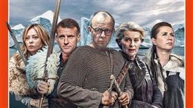 德國《畫報》封面，將歐盟領袖們合成為維京戰士，力抗川普併吞格陵蘭的野心。（圖／翻攝自X平台 @jurgen_nauditt）