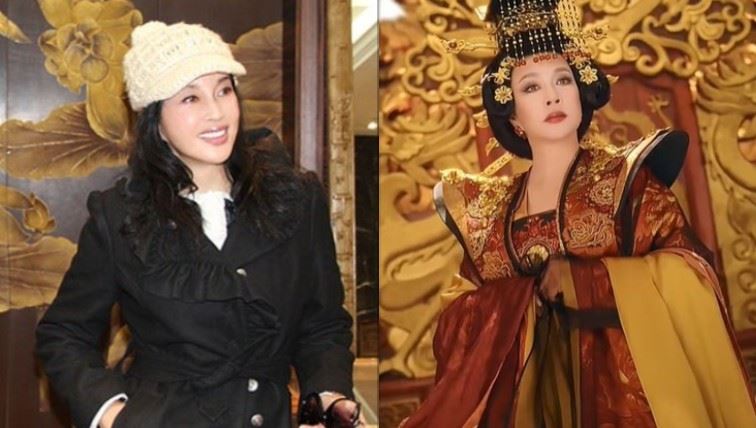 75歲的劉曉慶，不只再度披上武則天龍袍，也選擇正面迎戰網路世界的各種傳聞，用行動證明自己依舊站在鎂光燈中心。（圖／翻攝自劉曉慶IG、TikTok）