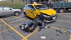 車禍事故現場。（圖／翻攝畫面）