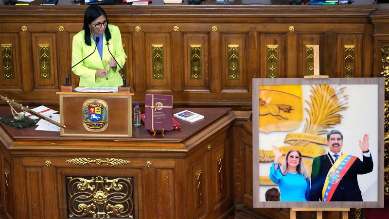 羅德里格斯原是委國總統馬杜洛的副手和重要親信。（圖／美聯社／達志影像）