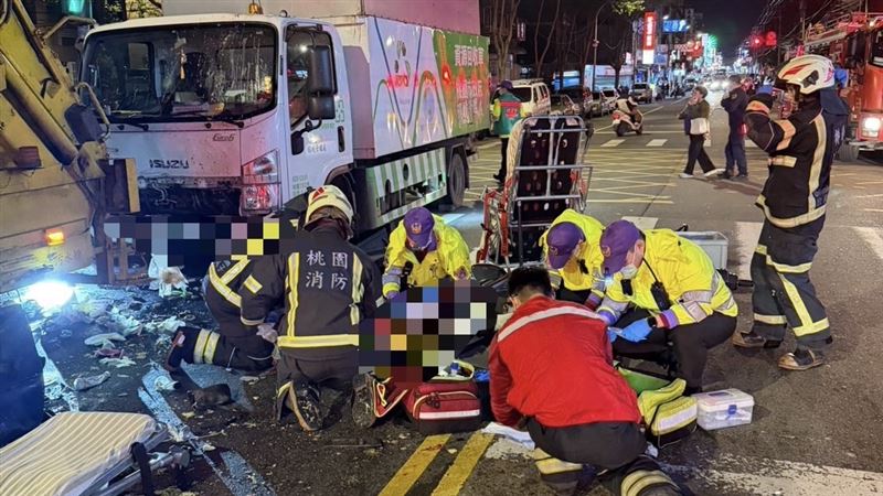 新/回收車撞垃圾車夾6人 78歲嬤慘死