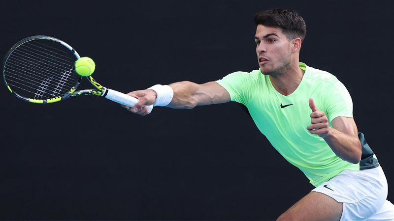 世界球王艾卡拉茲（Carlos Alcaraz）（圖／翻攝自X平台 @AustralianOpen）