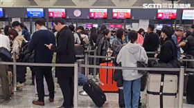 桃園機場,全球劃位系統異常,航空公司,登機。（圖／翻攝畫面）