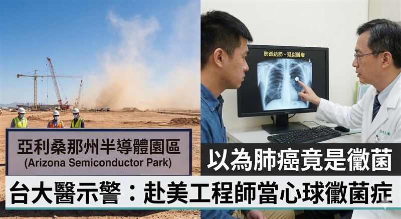 近期發現我國工程師染球黴菌症激增，研究發現「與半導體海外設廠高度重疊」（圖／AI生成圖）