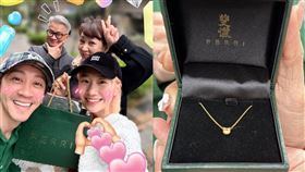 陳漢典與黃路梓茵Lulu收到郁方夫妻的結婚大禮。（圖／翻攝自臉書）