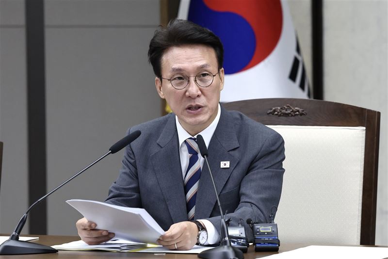 南韓國務總理金民錫與美國副總統范斯舉行會談，並針對近期延燒的酷澎爭議，親自向美方說明。（圖／翻攝自Minseok Kim臉書）