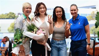 詹詠然澳網辦退休儀式　網壇巨頭都來了