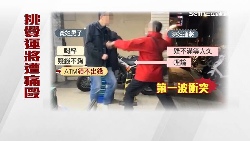酒醉男子不付錢給運將，運將出手毆打男子