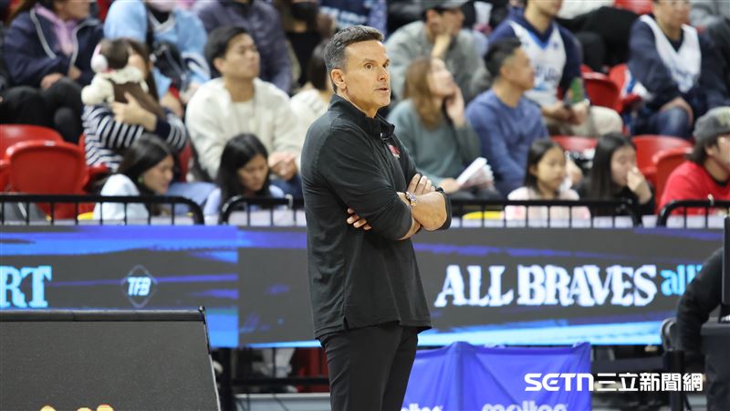 PLG例行賽，台鋼獵鷹總教練柯納。（圖／記者劉彥池攝影）