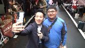 何志偉攜手綠議員前進市場　向鄉親拜早年