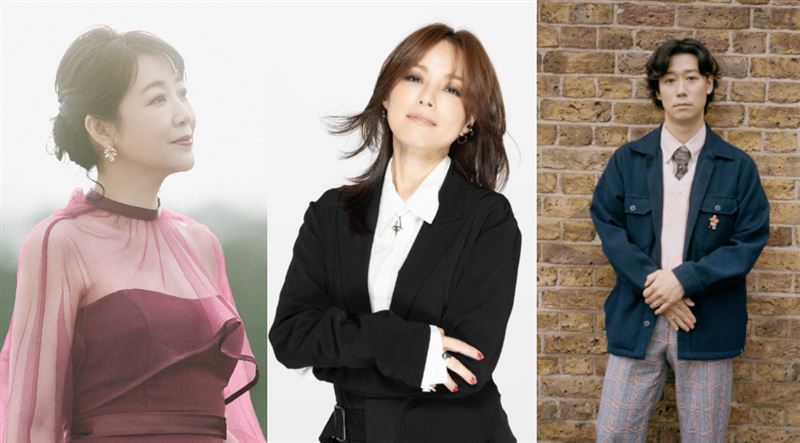 菊池桃子(左起)、相川七瀨、小袋成彬接力登台。(圖/Billboard Live TAIPEI提供)