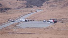 發生於日本熊本縣阿蘇中岳火口的觀光直升機疑似墜落事故，截至今天（24日）為止已進入第4天，搜救行動仍在進行中。（圖／達志／美聯社）