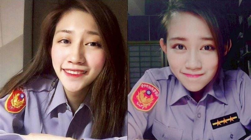 李芷儀曾在台中警分局服務，是貨真價實的女警，還因長相甜美被不少媒體採訪。（圖／李芷儀提供）