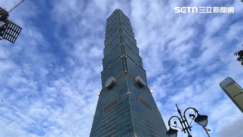 台北今天好天氣！霍諾德準備徒手攀爬台北101。（圖／記者賴俊佑攝影）